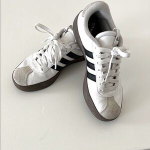 Adidas Women's White and Black Sneakers